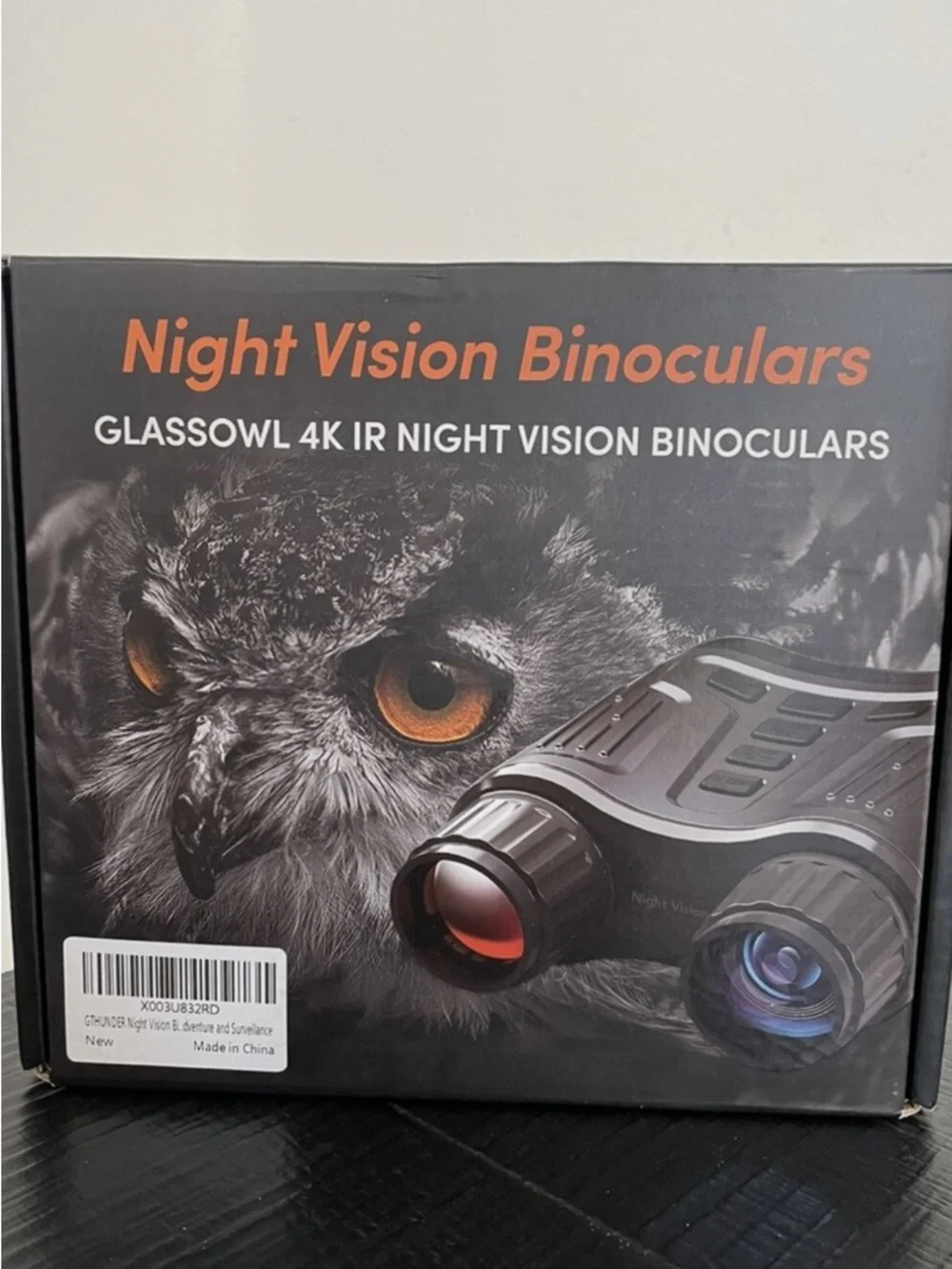 Black Digital Night Vision Binoculars with LCD Display